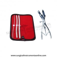 Hegar uterine dilator 3 pieces set,3-4, 9-10, 11-12, mathieu speculum